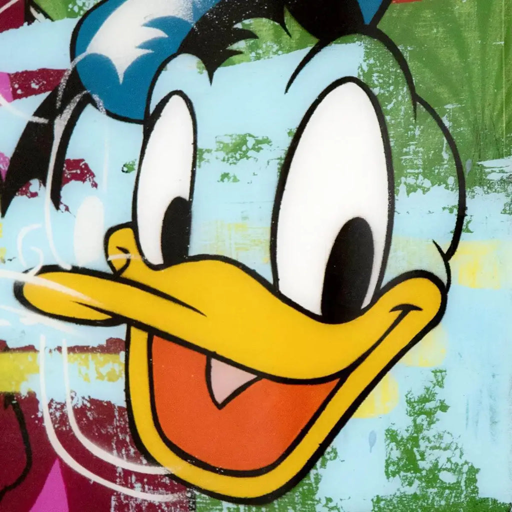 Pop Panel - Donald Duck - Original - SOLD by artist Lhouette - Wyecliffe Galleries
