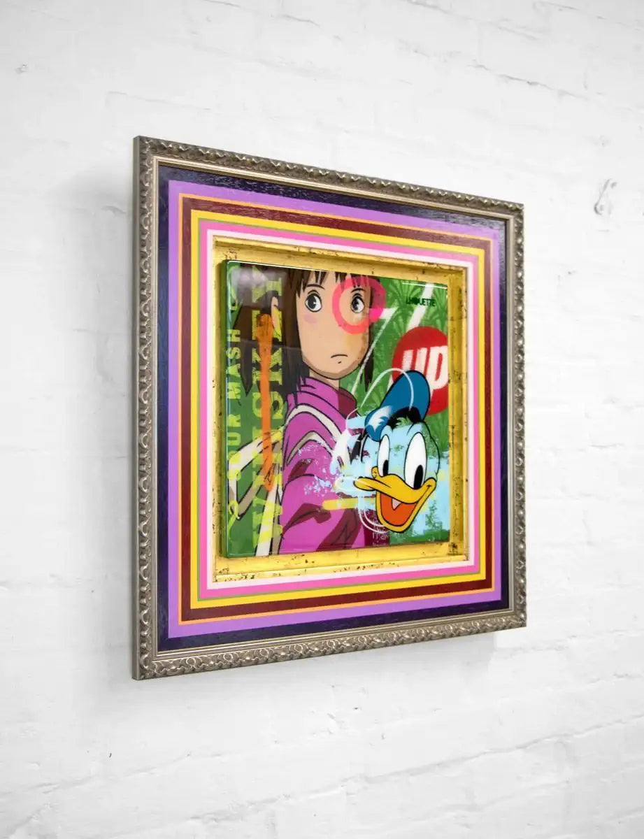 Pop Panel - Donald Duck - Original - SOLD by artist Lhouette - Wyecliffe Galleries