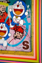 Pop Panel - Doraemon - Original by artist lhouette - Wyecliffe Galleries