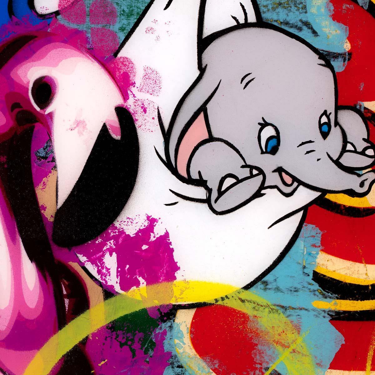 Pop Panel - Dumbo Lhouette Framed
