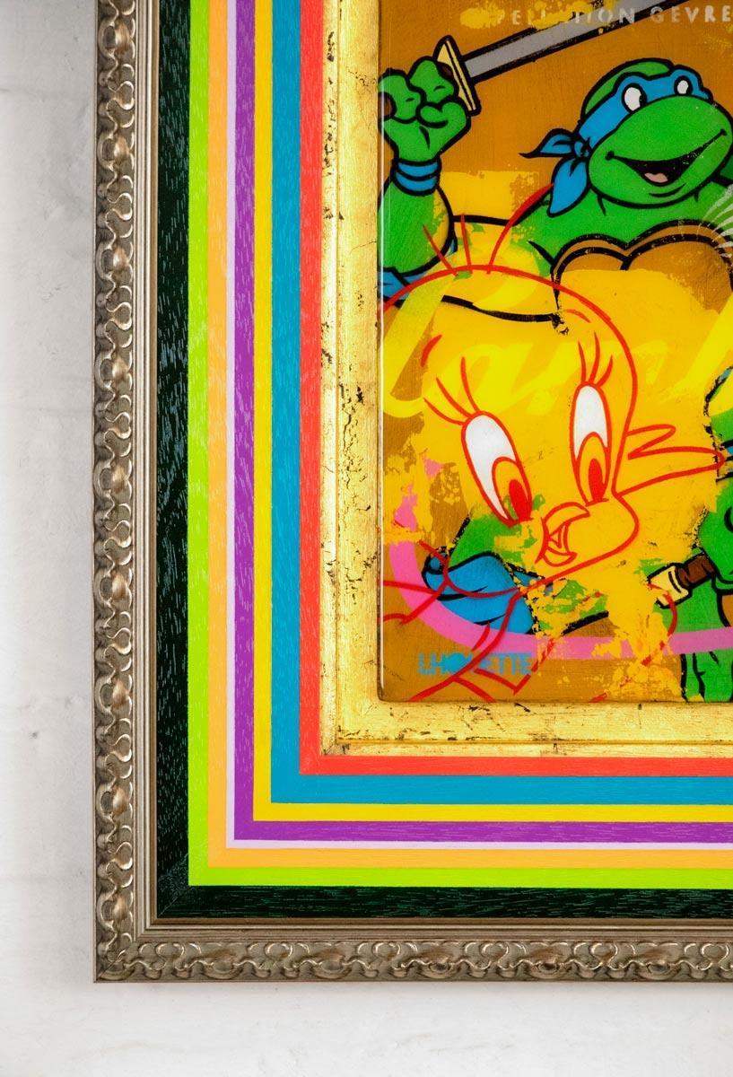 Pop Panel - Leonardo - Original - SOLD by artist Lhouette - Wyecliffe Galleries