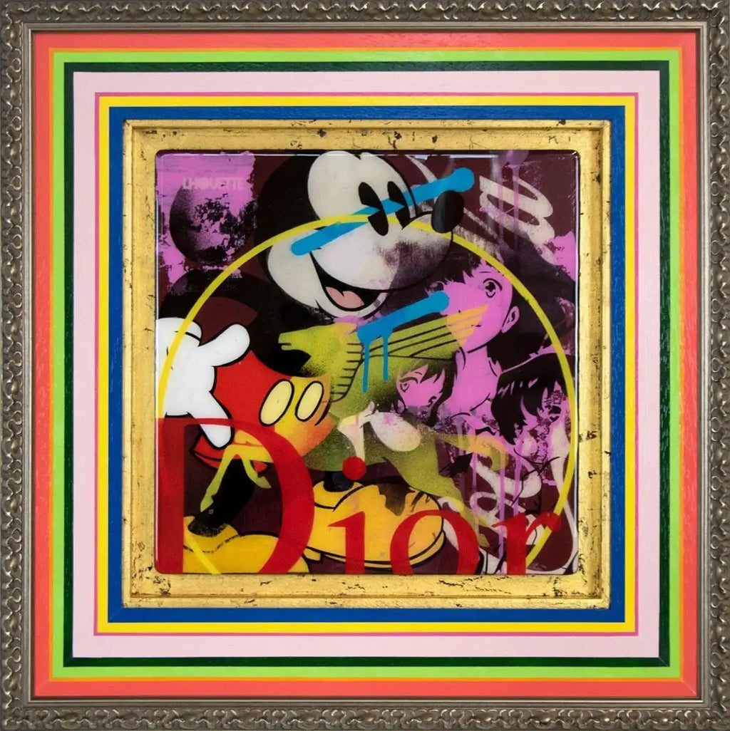 Pop Panel - Mickey Mouse - Original - SOLD by artist Lhouette - Wyecliffe Galleries