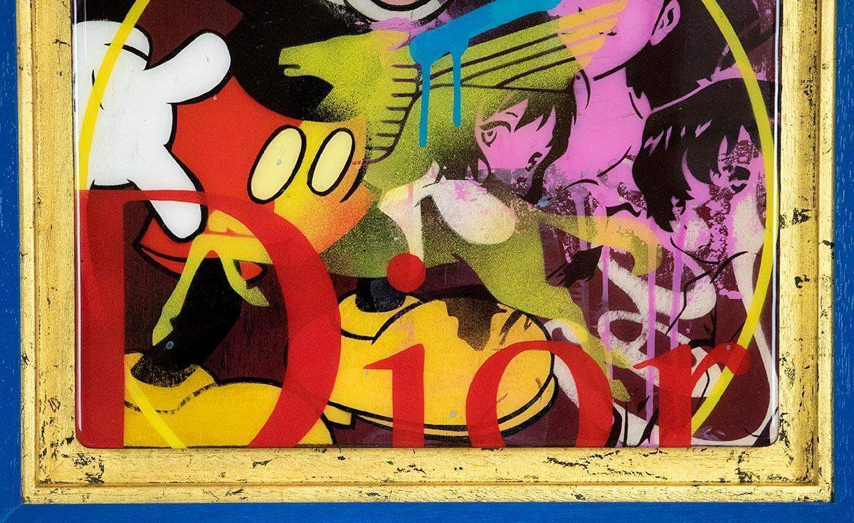 Pop Panel - Mickey Mouse - Original - SOLD by artist Lhouette - Wyecliffe Galleries