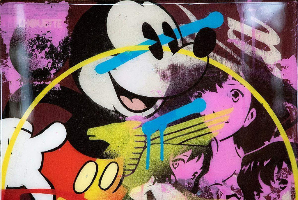 Pop Panel - Mickey Mouse - Original - SOLD by artist Lhouette - Wyecliffe Galleries