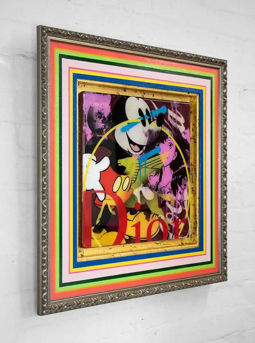 Pop Panel - Mickey Mouse - Original - SOLD by artist Lhouette - Wyecliffe Galleries