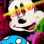 Pop Panel - Minnie Mouse - Original - SOLD by artist Lhouette - Wyecliffe Galleries