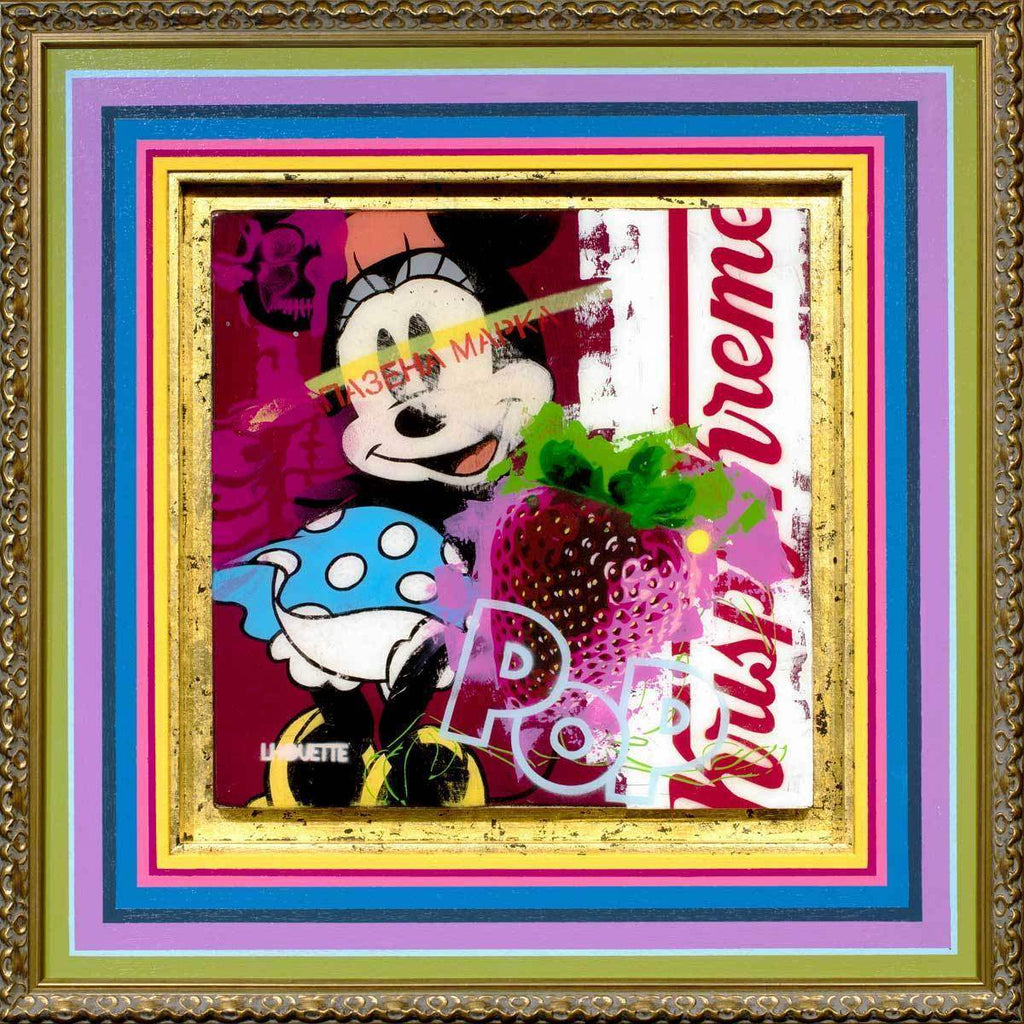 Pop Panel - Minnie Mouse - Original - SOLD by artist Lhouette - Wyecliffe Galleries