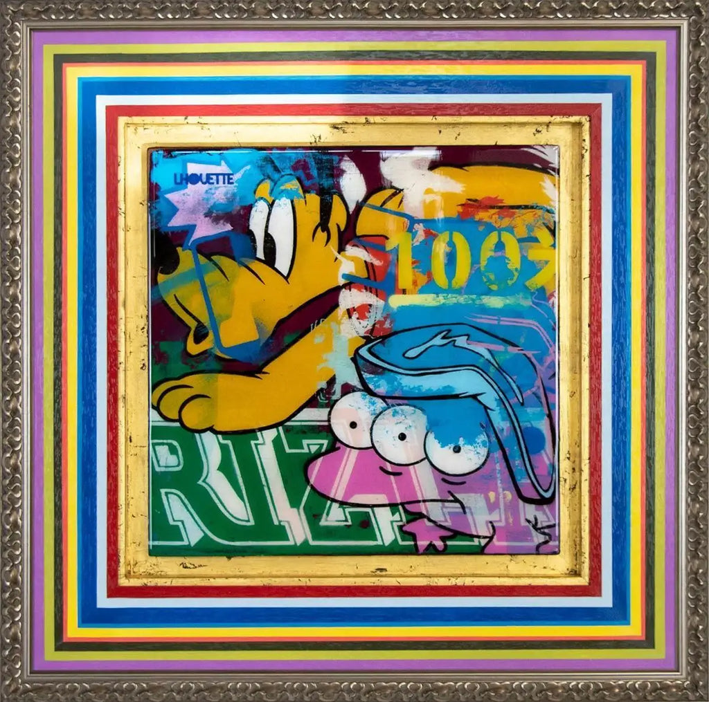 Pop Panel - Pluto - Original - SOLD by artist Lhouette - Wyecliffe Galleries