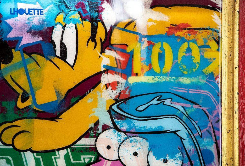 Pop Panel - Pluto - Original - SOLD by artist Lhouette - Wyecliffe Galleries