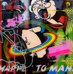 Pop Panel - Popeye - Original - SOLD by artist Lhouette - Wyecliffe Galleries