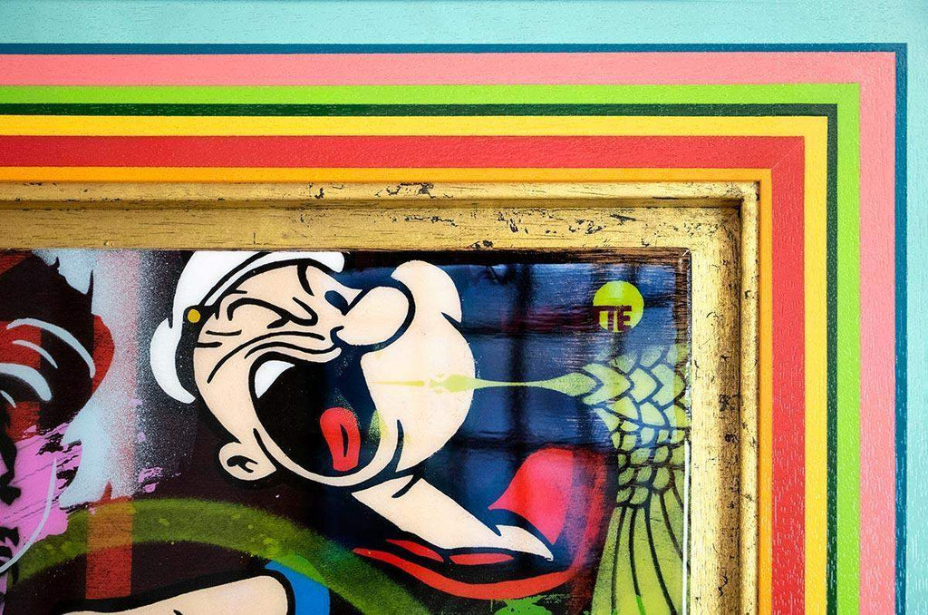 Pop Panel - Popeye - Original - SOLD by artist Lhouette - Wyecliffe Galleries