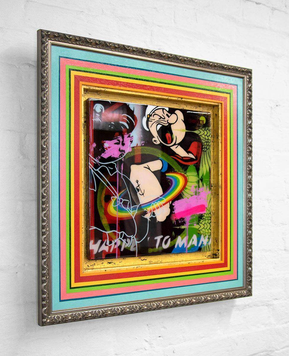 Pop Panel - Popeye - Original - SOLD by artist Lhouette - Wyecliffe Galleries