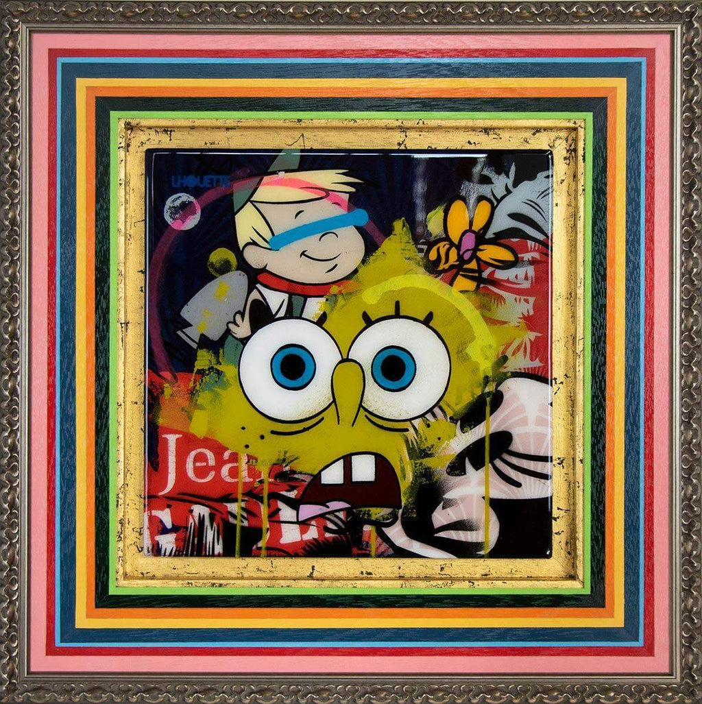 Pop Panel - Sponge Bob - Original - SOLD by artist Lhouette - Wyecliffe Galleries