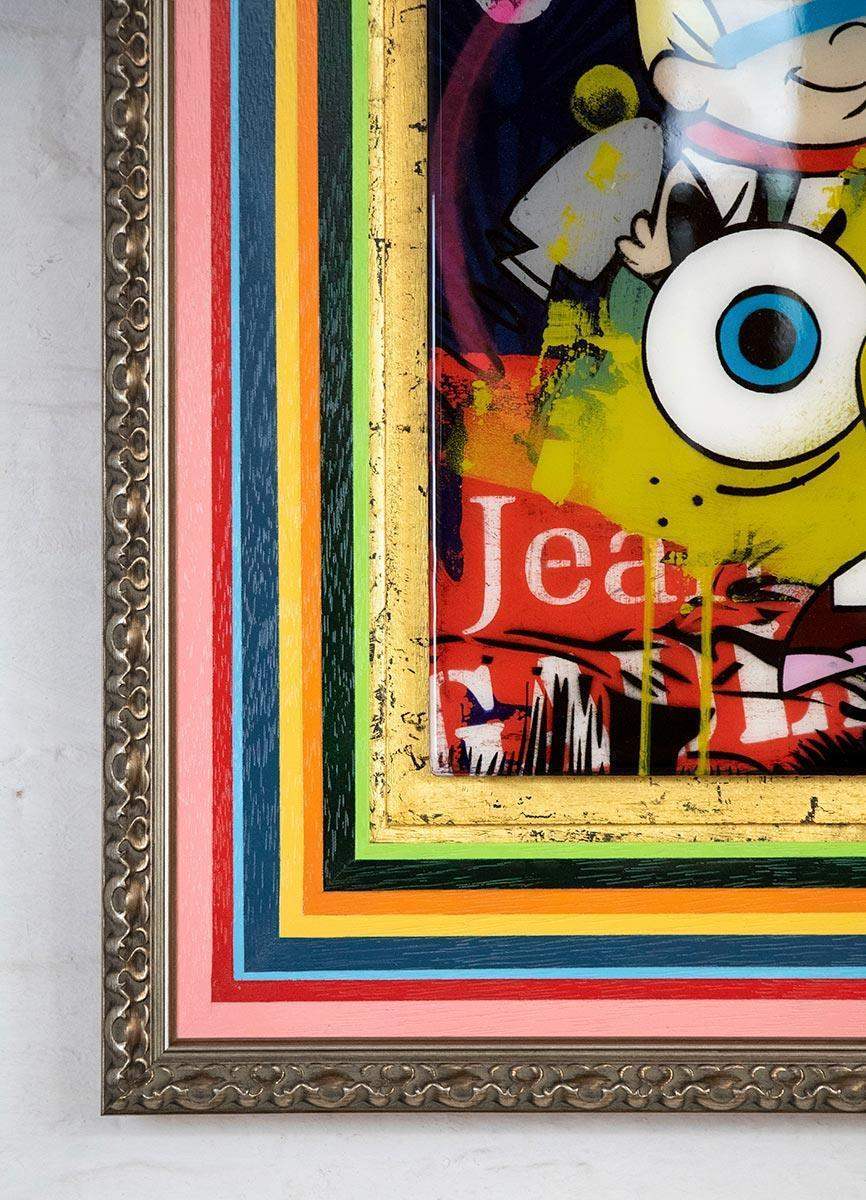 Pop Panel - Sponge Bob - Original - SOLD by artist Lhouette - Wyecliffe Galleries