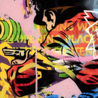 Pop Panel - Tex - Original - SOLD by artist Lhouette - Wyecliffe Galleries