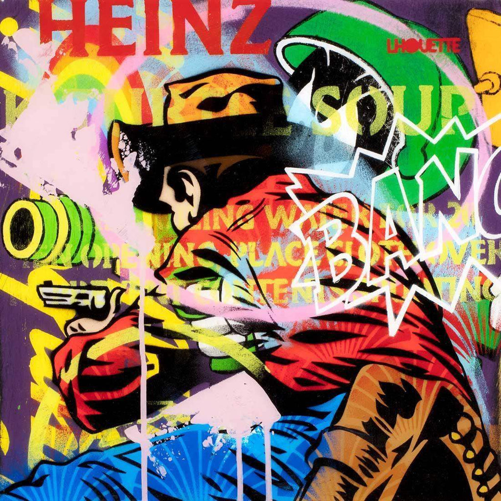 Pop Panel - Tex - Original - SOLD by artist Lhouette - Wyecliffe Galleries