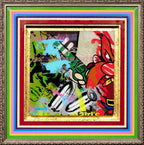 Pop Panel - Yosemite Sam - Original - SOLD by artist Lhouette - Wyecliffe Galleries