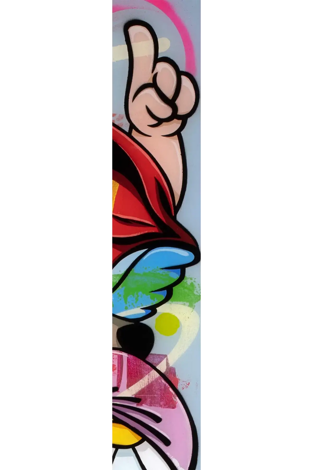 Pop Part Blue - Original - SOLD by artist Lhouette - Wyecliffe Galleries