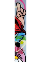 Pop Part Blue - Original - SOLD by artist Lhouette - Wyecliffe Galleries