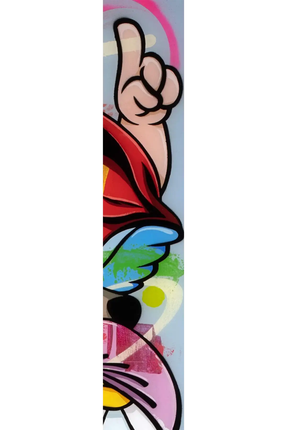 Pop Part Blue - Original - SOLD by artist Lhouette - Wyecliffe Galleries