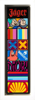 Pop Tiles I - Original - SOLD by artist Lhouette - Wyecliffe Galleries