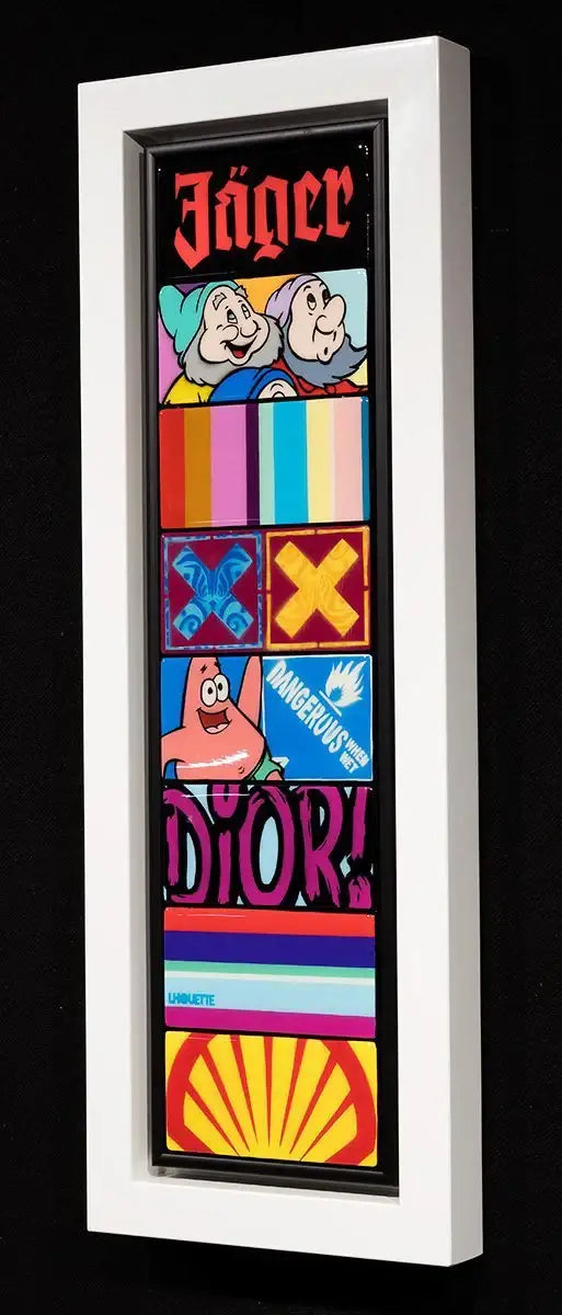 Pop Tiles I - Original - SOLD by artist Lhouette - Wyecliffe Galleries