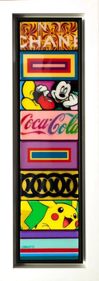 Pop Tiles II - Original - SOLD by artist Lhouette - Wyecliffe Galleries