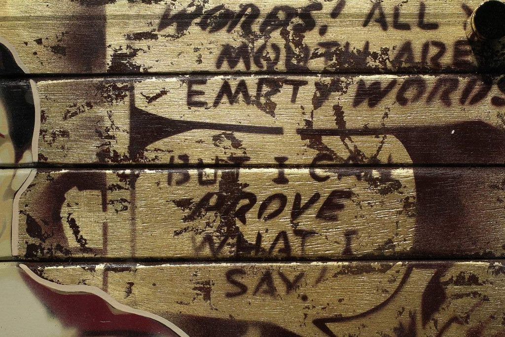 Reeve (Gold) - Original - SOLD by artist Lhouette - Wyecliffe Galleries