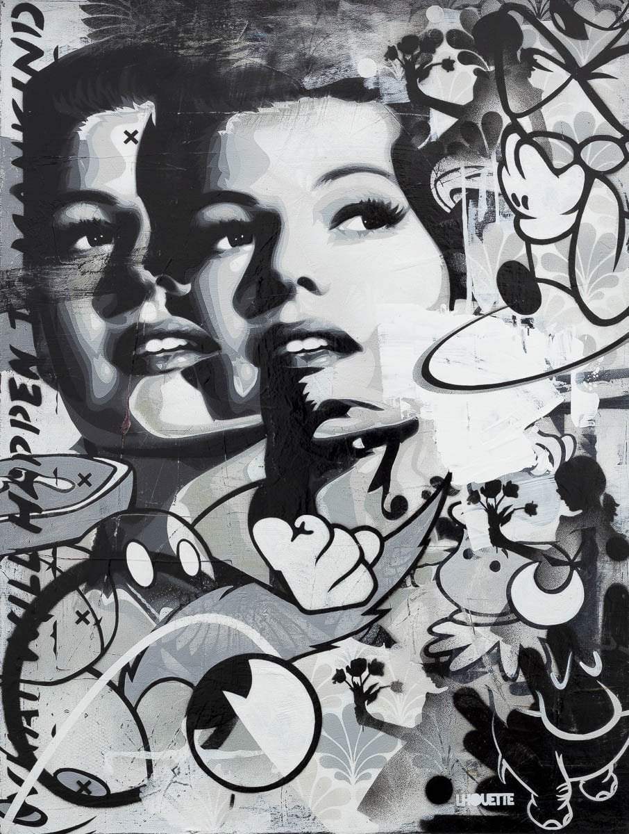 Rita Mono Abstract - Original - SOLD by artist Lhouette - Wyecliffe Galleries