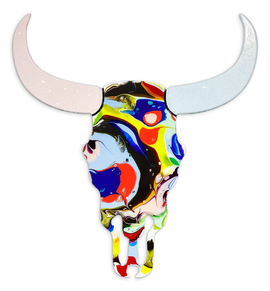 Sexy Beast - Marbled Wall Sculpture - SOLD by artist Lhouette - Wyecliffe Galleries