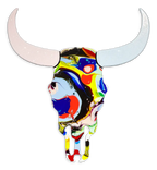 Sexy Beast - Marbled Wall Sculpture - SOLD by artist Lhouette - Wyecliffe Galleries