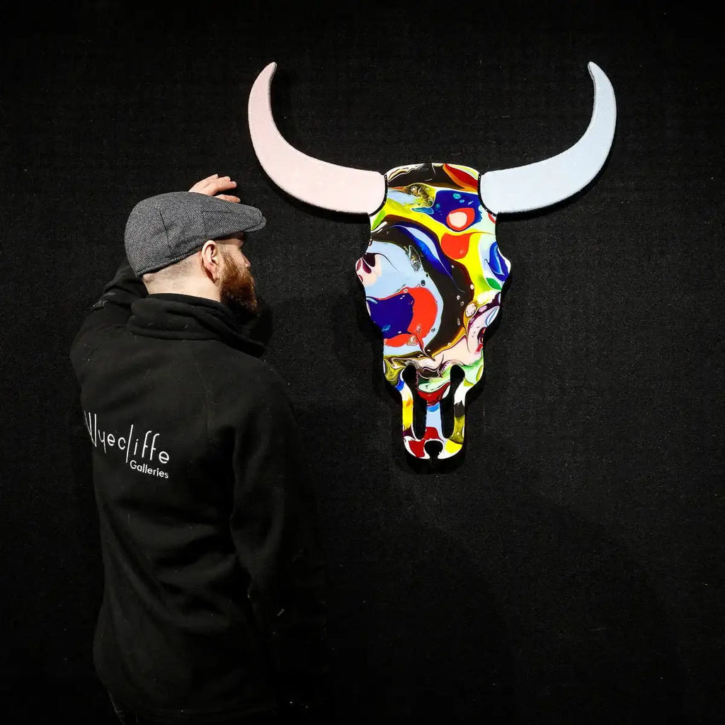 Sexy Beast - Marbled Wall Sculpture - SOLD by artist Lhouette - Wyecliffe Galleries