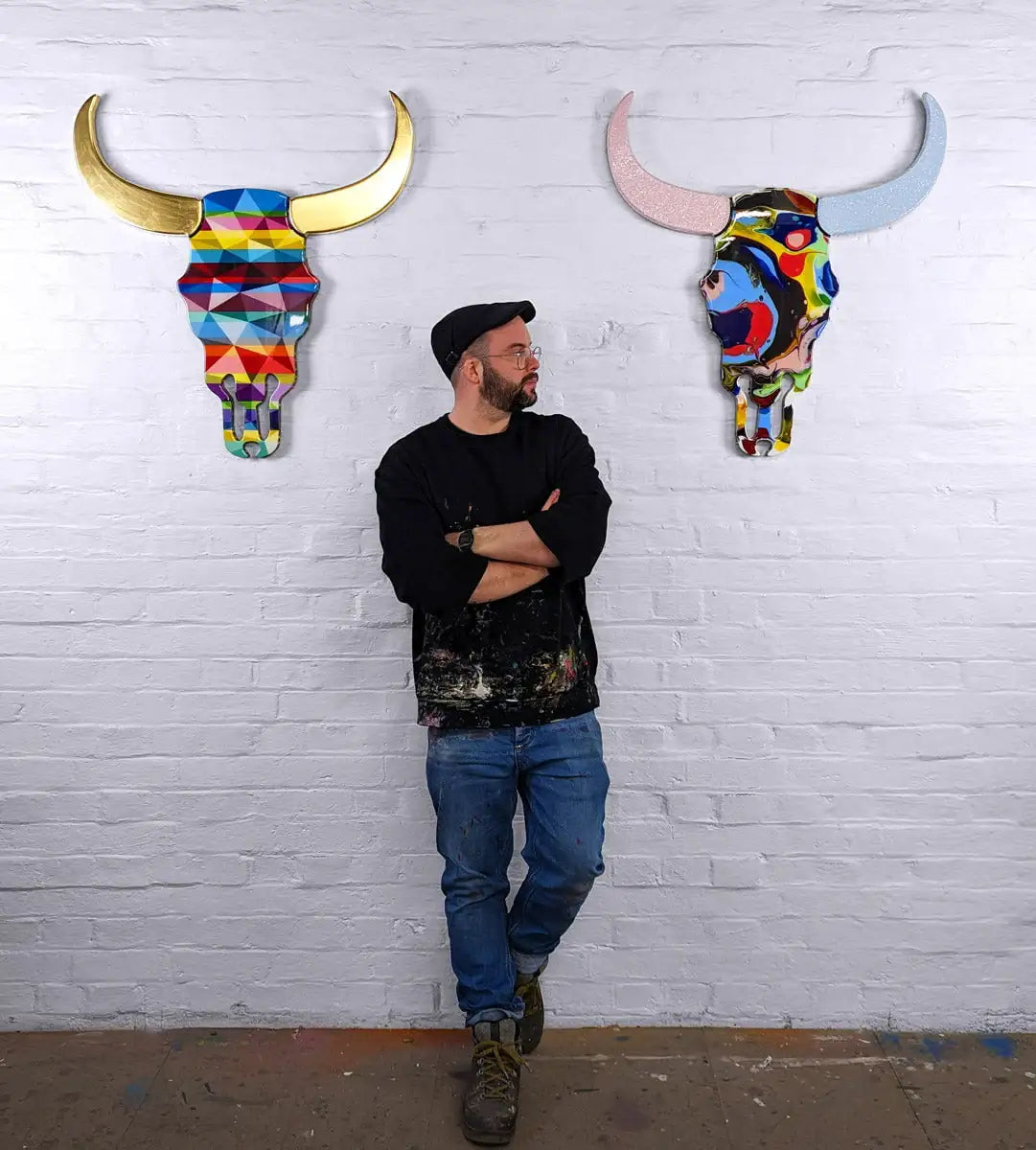 Sexy Beast - Marbled Wall Sculpture - SOLD by artist Lhouette - Wyecliffe Galleries