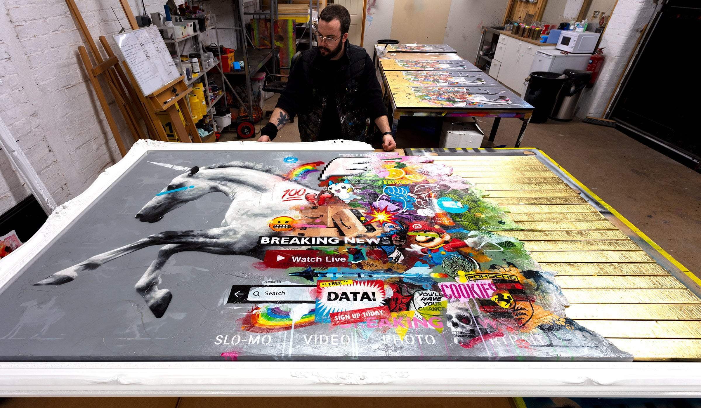 Show Me Something Real - Original - SOLD by artist Lhouette - Wyecliffe Galleries