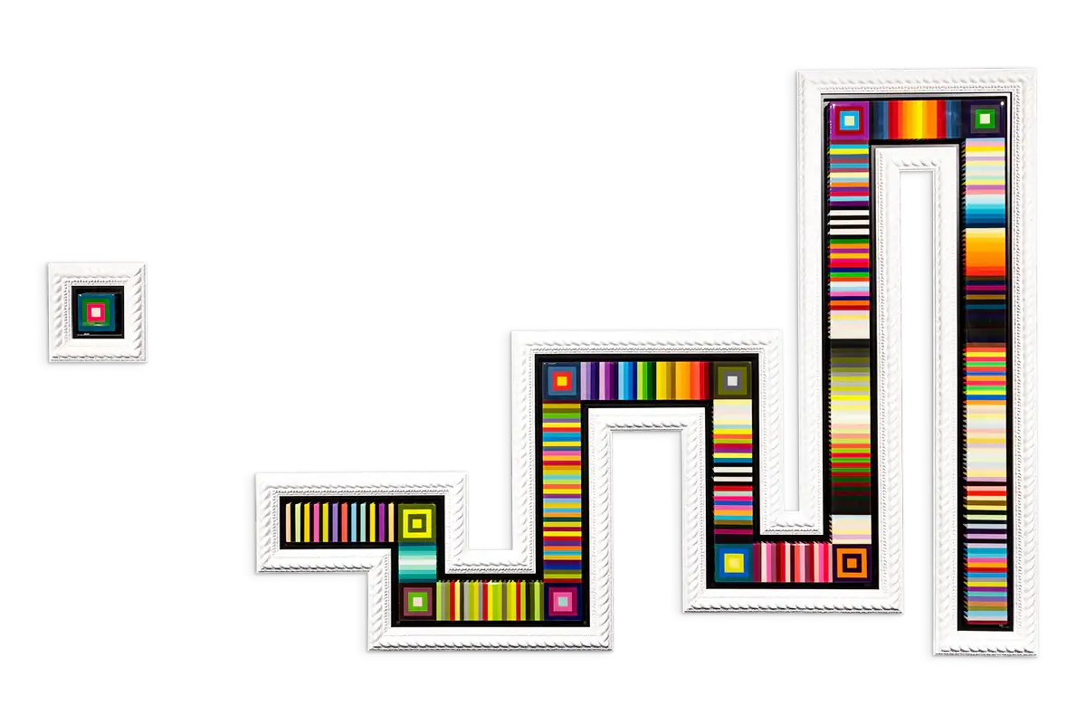 Snake - Wall Sculpture - SOLD by artist Lhouette - Wyecliffe Galleries