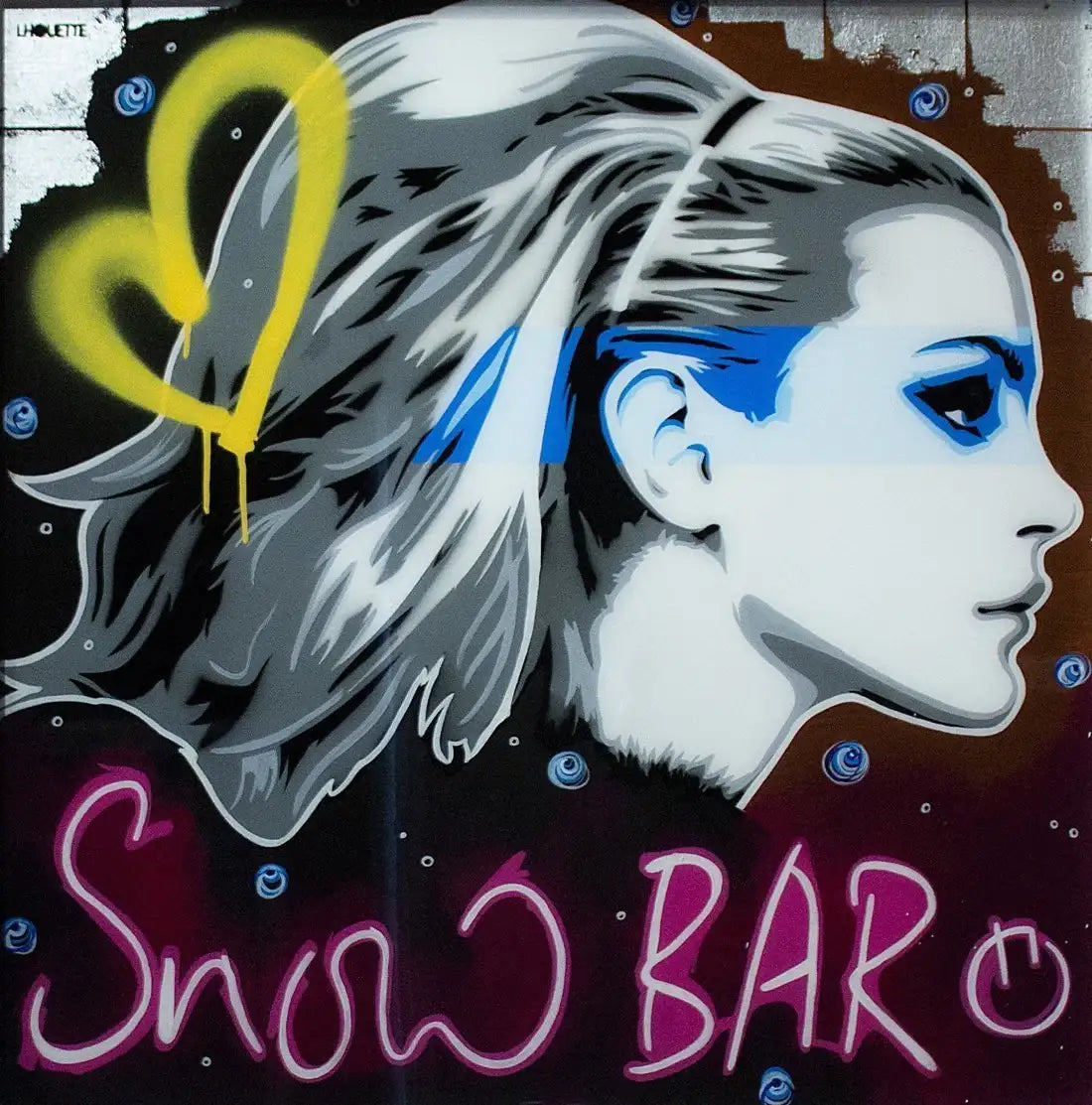 Snow Bar - SOLD by artist Lhouette - Wyecliffe Galleries