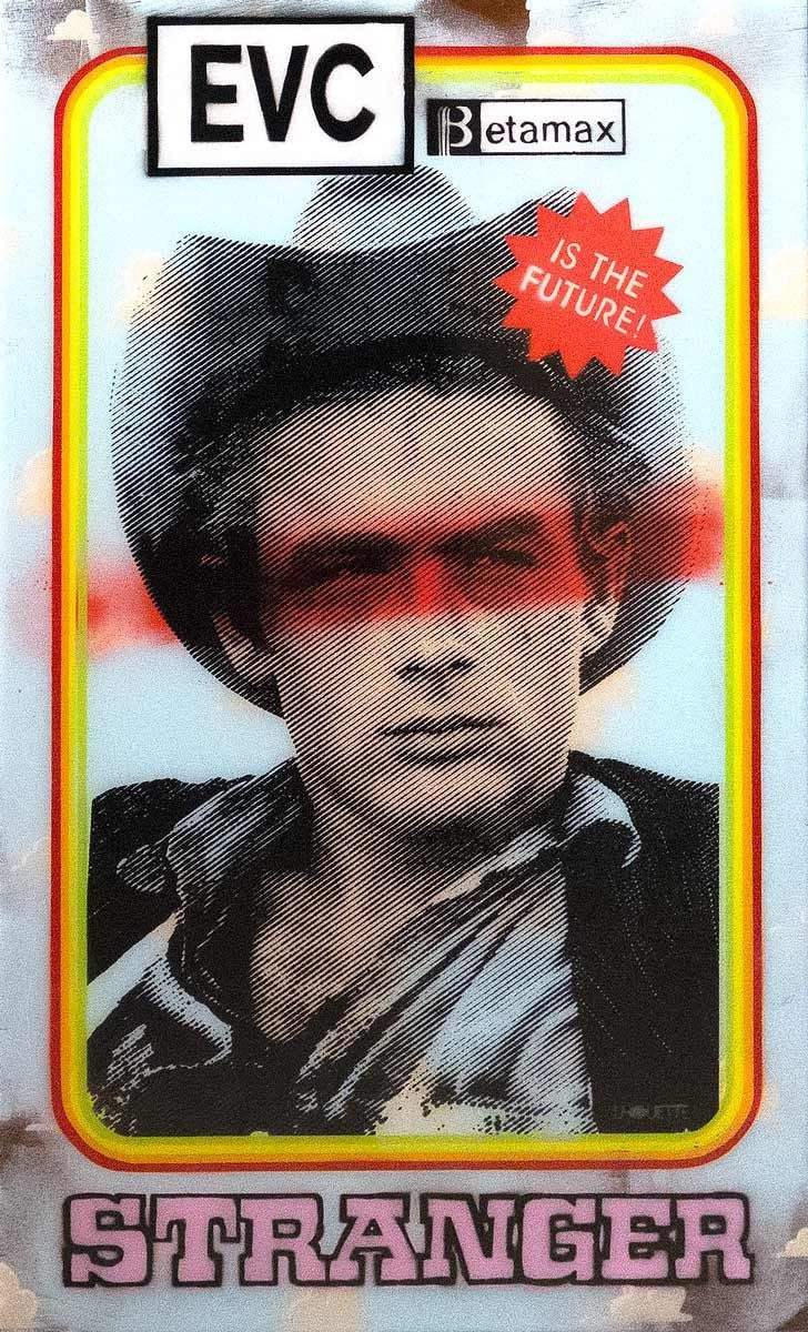 Stranger I - Video Heaven - Original - SOLD by artist Lhouette - Wyecliffe Galleries