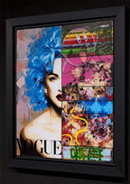 Strike Opposed Blue - Original - SOLD by artist Lhouette - Wyecliffe Galleries