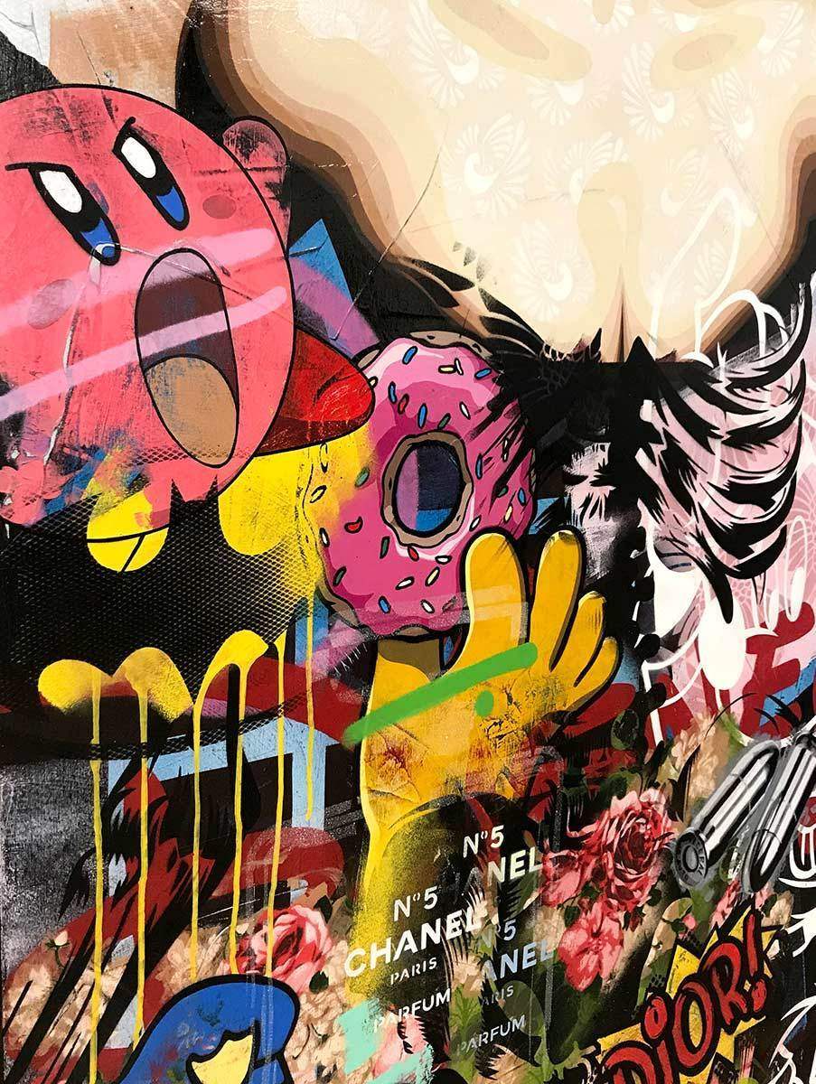 Strike Opposed - Original - SOLD by artist Lhouette - Wyecliffe Galleries