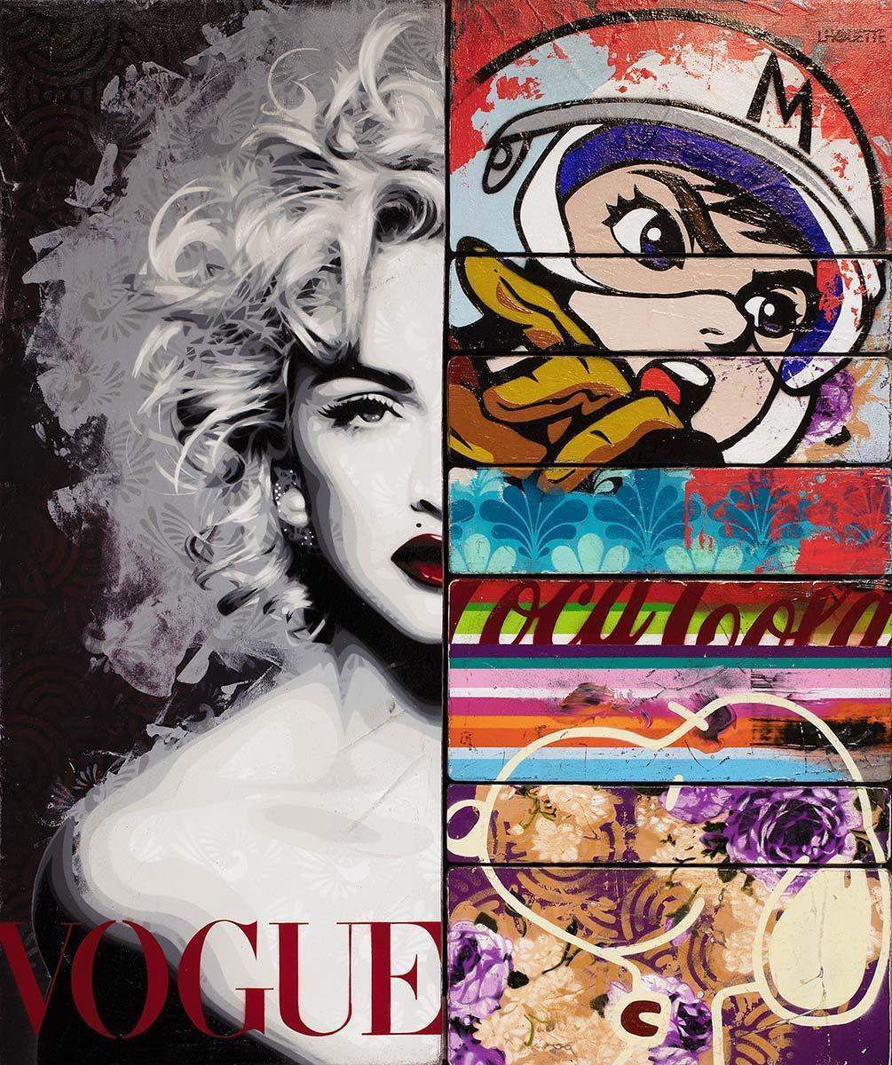 Strike Opposed Red - Original - SOLD by artist Lhouette - Wyecliffe Galleries