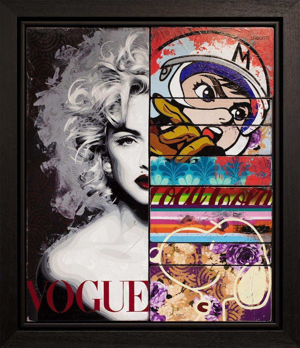 Strike Opposed Red - Original - SOLD by artist Lhouette - Wyecliffe Galleries