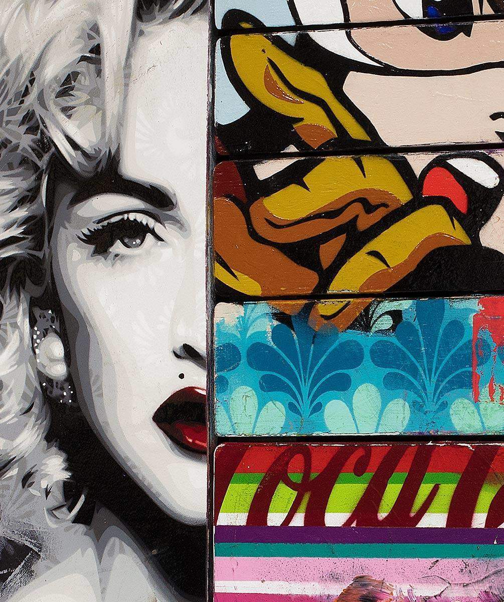 Strike Opposed Red - Original - SOLD by artist Lhouette - Wyecliffe Galleries