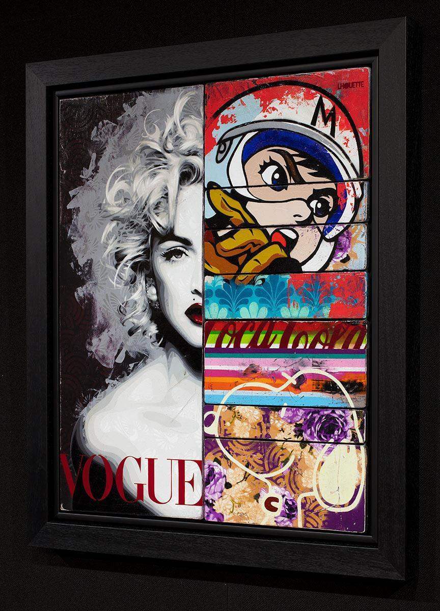 Strike Opposed Red - Original - SOLD by artist Lhouette - Wyecliffe Galleries