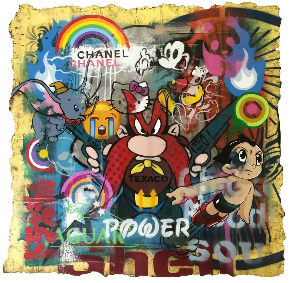 Texaco - SOLD by artist Lhouette - Wyecliffe Galleries