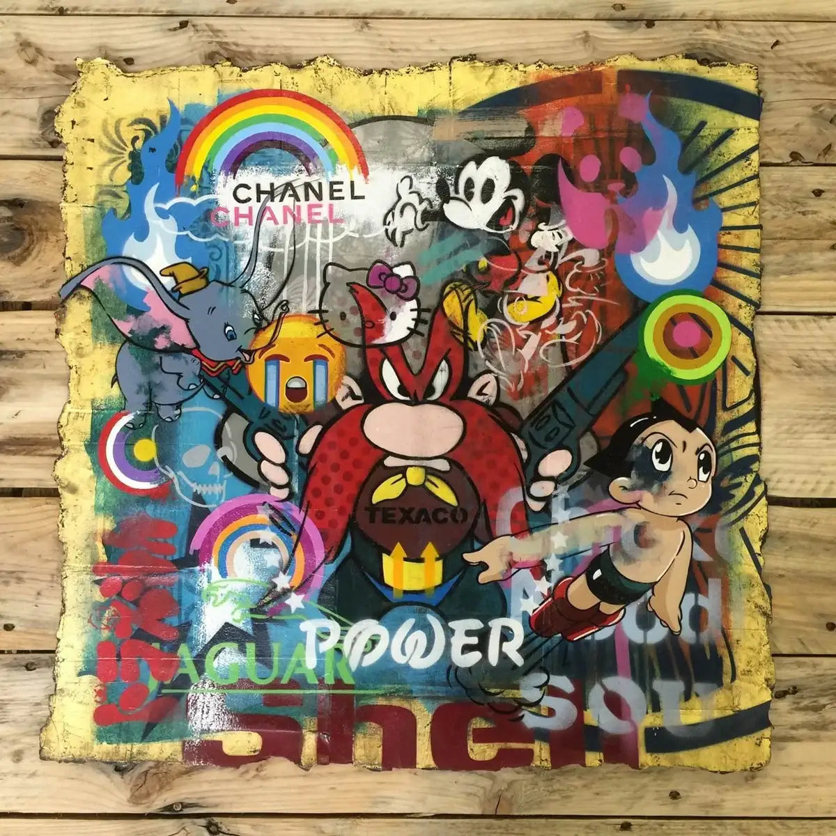 Texaco - SOLD by artist Lhouette - Wyecliffe Galleries