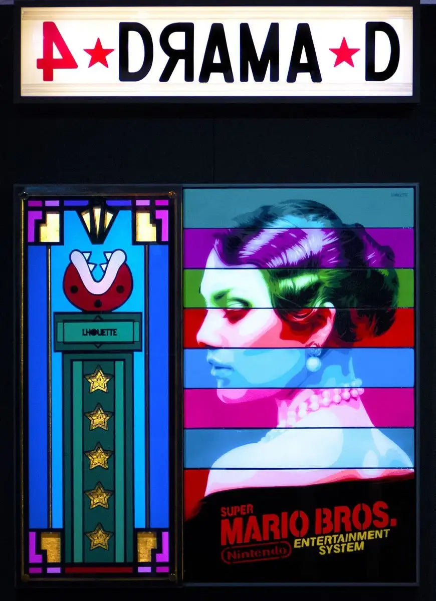 The Game - Video Heaven - Original - SOLD by artist Lhouette - Wyecliffe Galleries