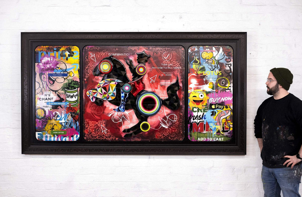 The Hunter King - Original - SOLD by artist Lhouette - Wyecliffe Galleries