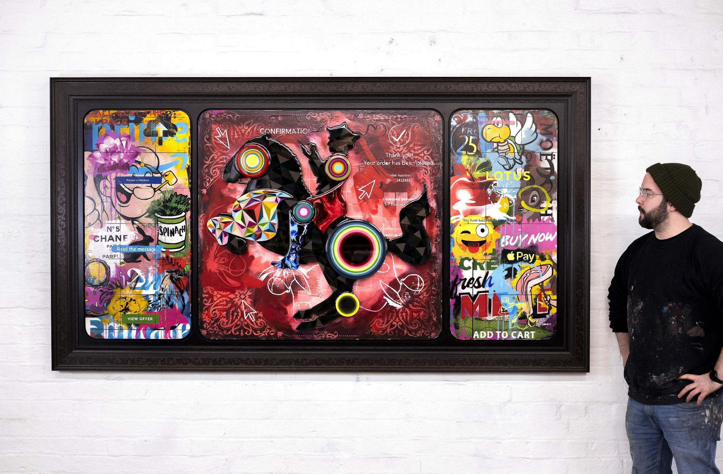 The Hunter King - Original - SOLD by artist Lhouette - Wyecliffe Galleries