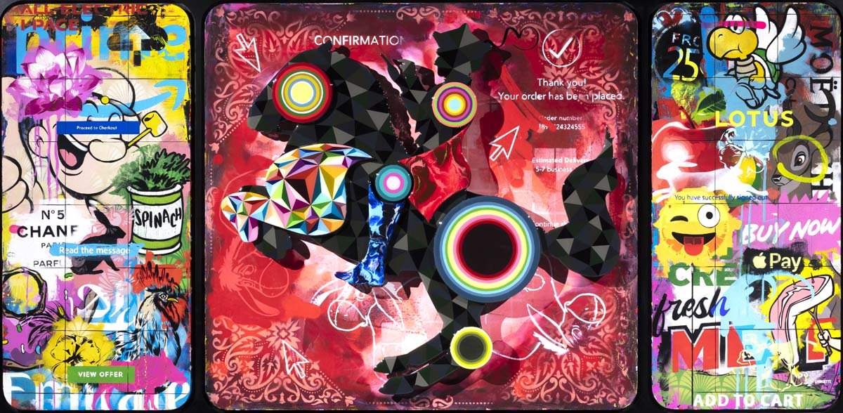 The Hunter King - Original - SOLD by artist Lhouette - Wyecliffe Galleries