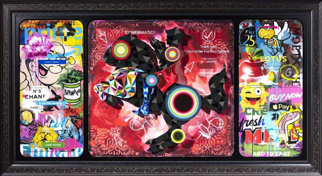 The Hunter King - Original - SOLD by artist Lhouette - Wyecliffe Galleries